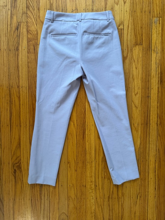 White House Black Market Light Gray Cropped Ponte Pants - Picture 4 of 4